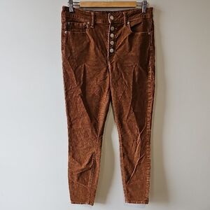 GAP Brown Button Fly 30x30Corduroy Leggings